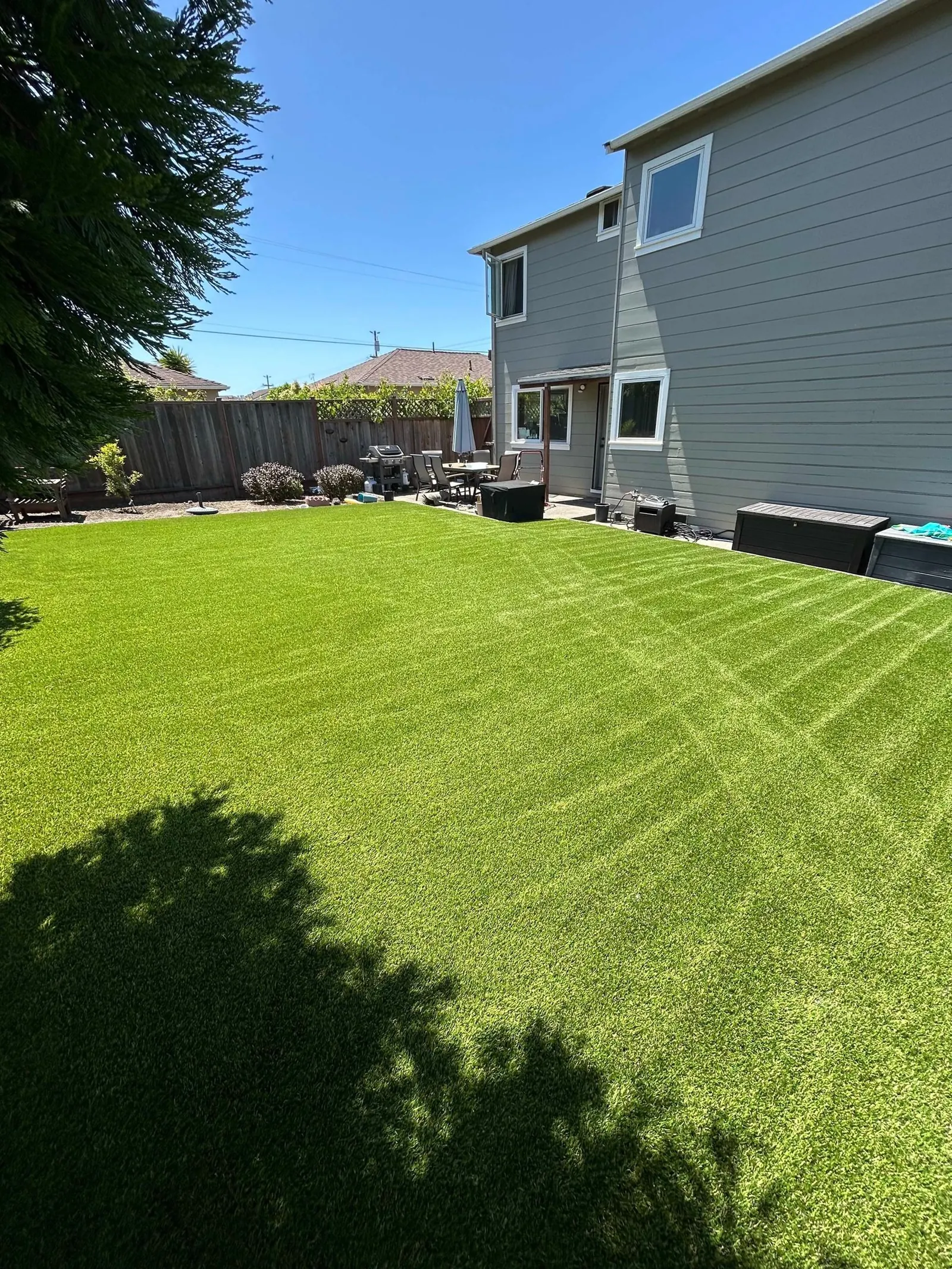 Clean Green Turf technician on a job site